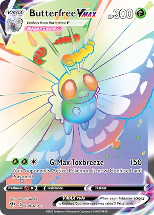 Butterfree VMAX #190 – Darkness Ablaze
