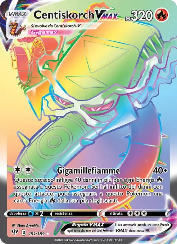 Centiskorch VMAX 191 – Fiamme Oscure