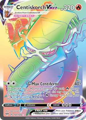 Centiskorch VMAX #191 – Darkness Ablaze