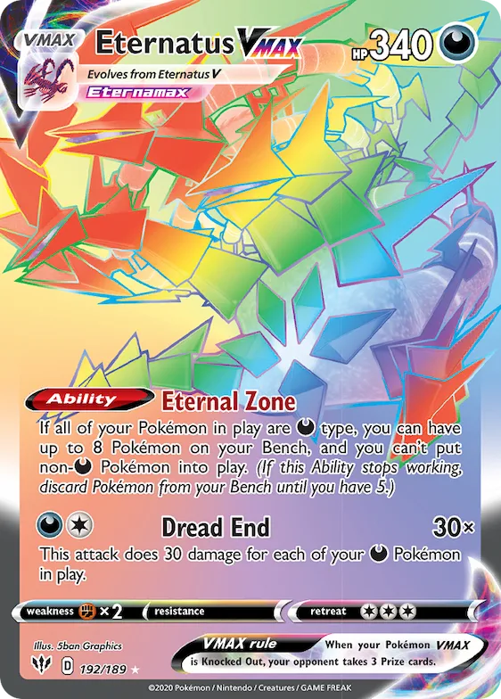 Eternatus VMAX #192 – Darkness Ablaze