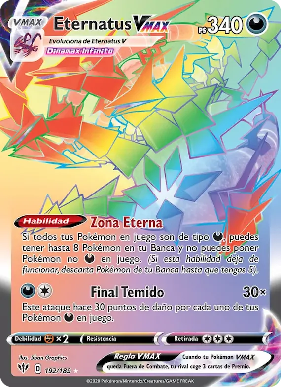 Eternatus VMAX 192 – Oscuridad Incandescente