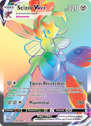 Scizor VMAX 193 – Oscuridad Incandescente