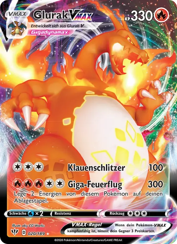Glurak VMAX 20 – Flammende Finsternis