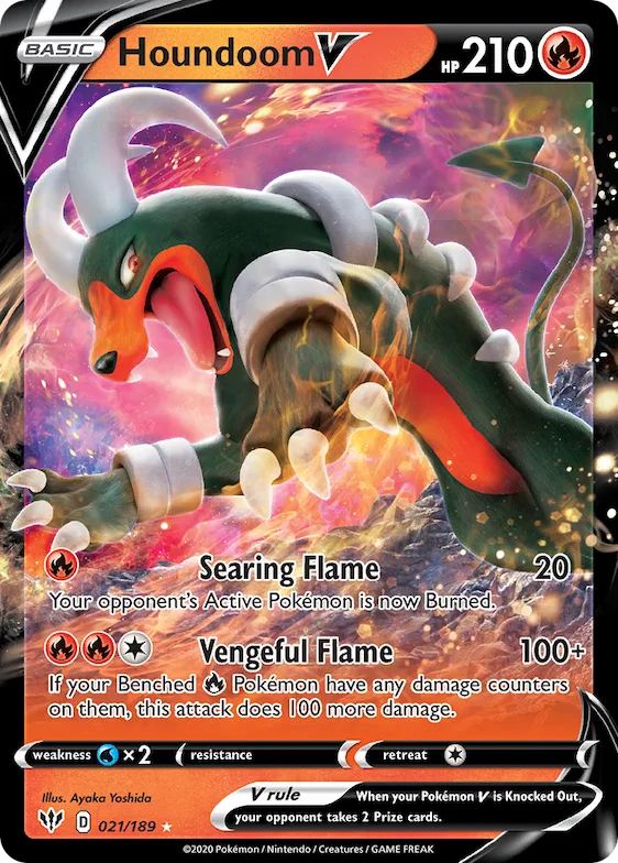 Houndoom V #21 – Darkness Ablaze