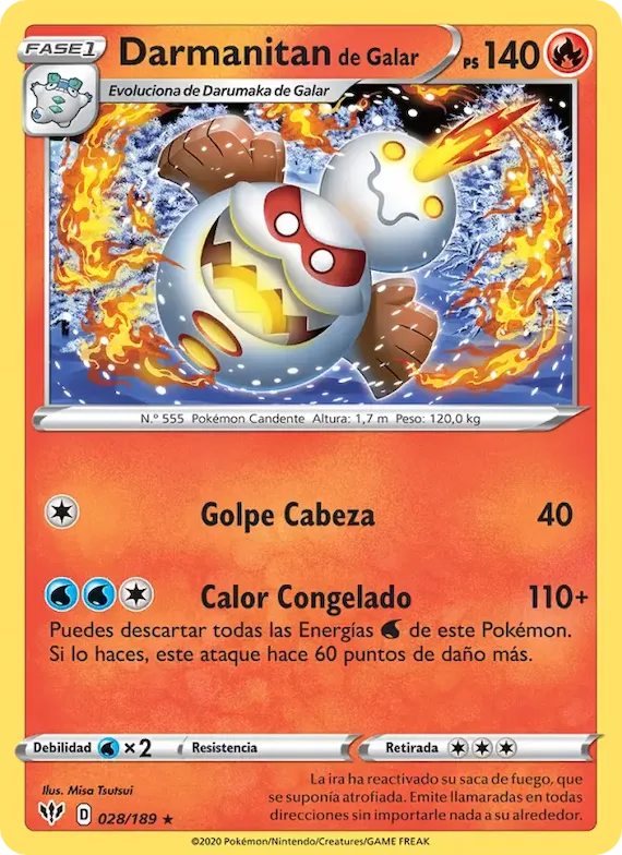 Darmanitan de Galar 28 – Oscuridad Incandescente