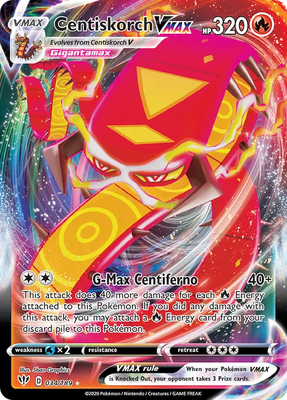 Centiskorch VMAX #34 – Darkness Ablaze