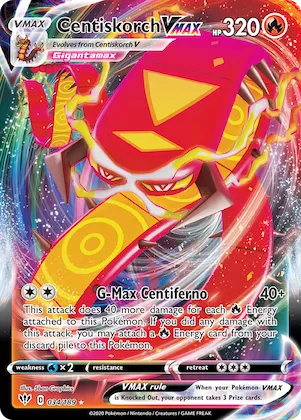 Centiskorch VMAX #34 – Darkness Ablaze