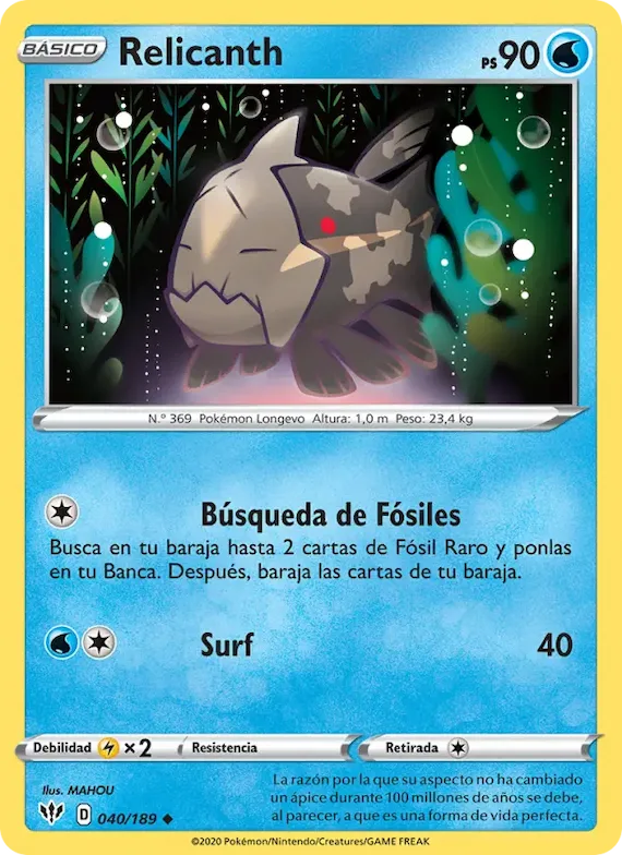 Relicanth 40 – Oscuridad Incandescente