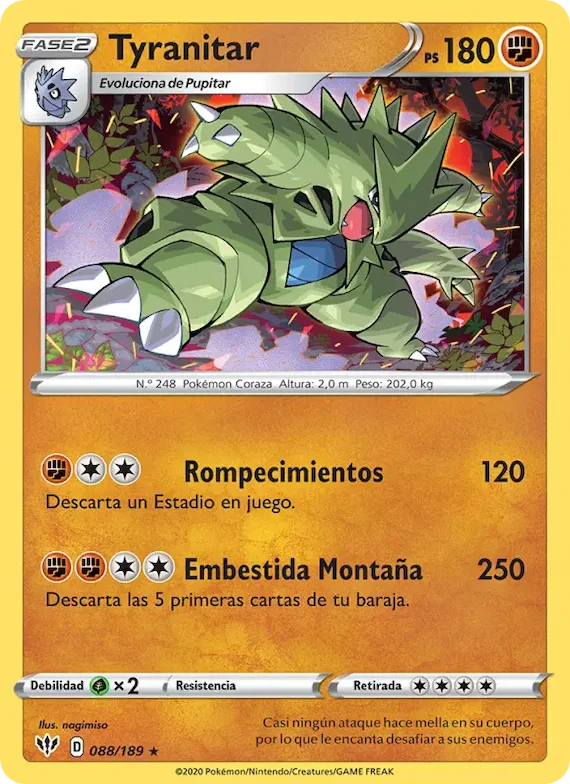 Tyranitar 88 – Oscuridad Incandescente