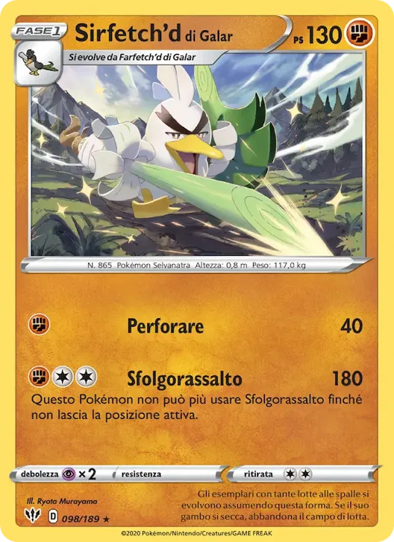 Sirfetch'd di Galar 98 – Fiamme Oscure