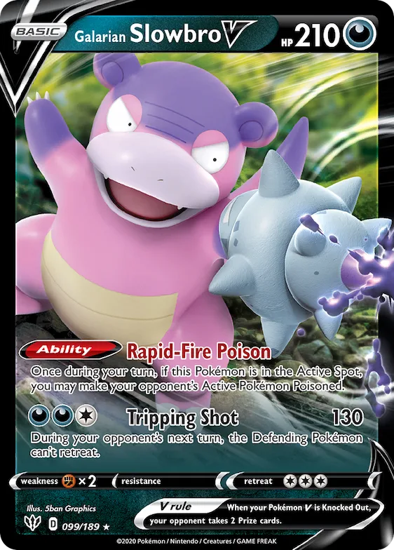 Galarian Slowbro V #99 – Darkness Ablaze