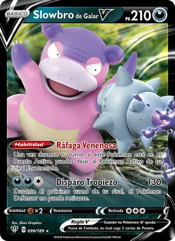 Slowbro V de Galar 99 – Oscuridad Incandescente