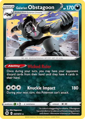 Galarian Obstagoon #37 – Champion's Path
