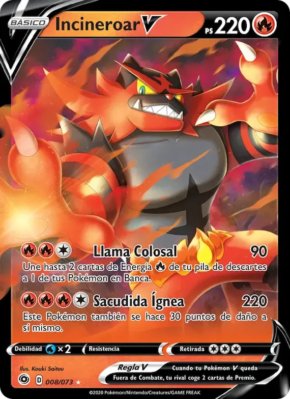 Incineroar V 8 – Camino de Campeones