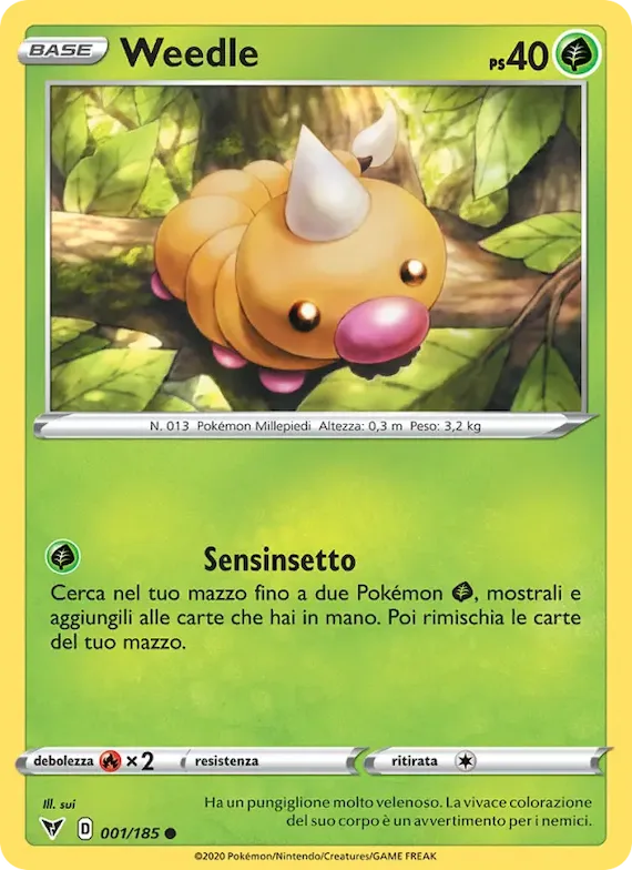Weedle 1 – Voltaggio Sfolgorante