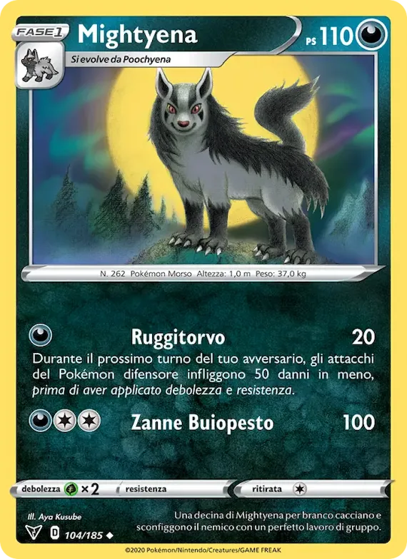 Mightyena 104 – Voltaggio Sfolgorante