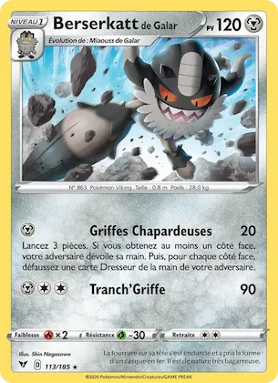 Berserkatt de Galar n° 113 – Voltage Éclatant