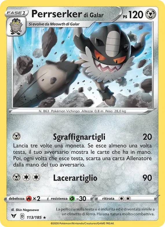 Perrserker di Galar 113 – Voltaggio Sfolgorante