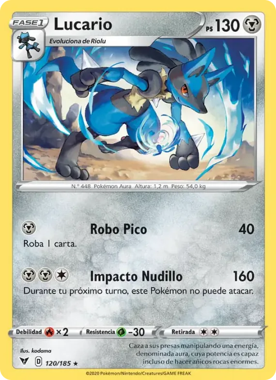 Lucario 120 – Voltaje Vívido
