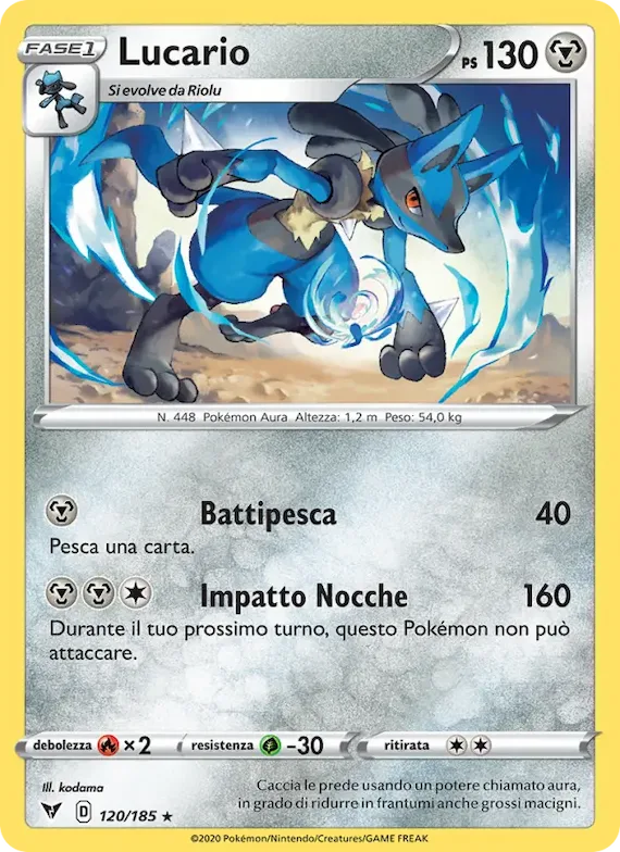 Lucario 120 – Voltaggio Sfolgorante