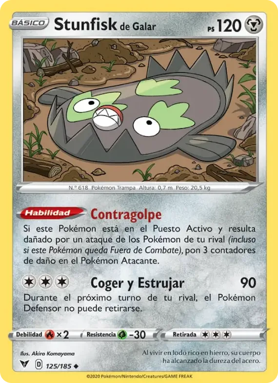 Stunfisk de Galar 125 – Voltaje Vívido