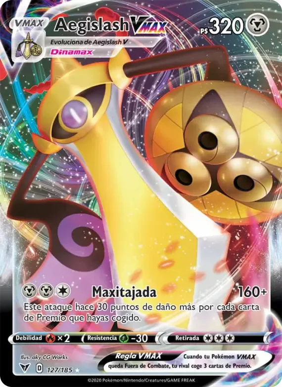 Aegislash VMAX 127 – Voltaje Vívido