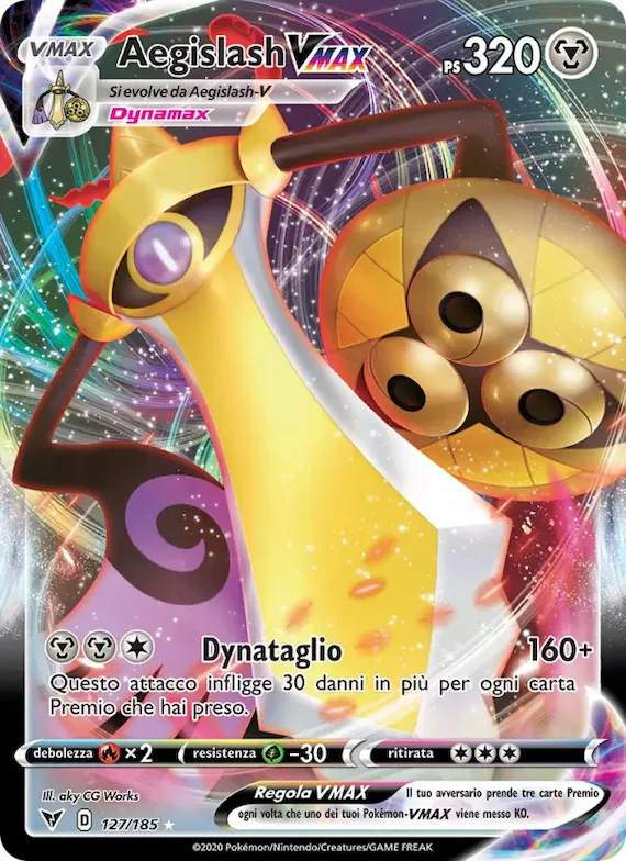 Aegislash VMAX 127 – Voltaggio Sfolgorante