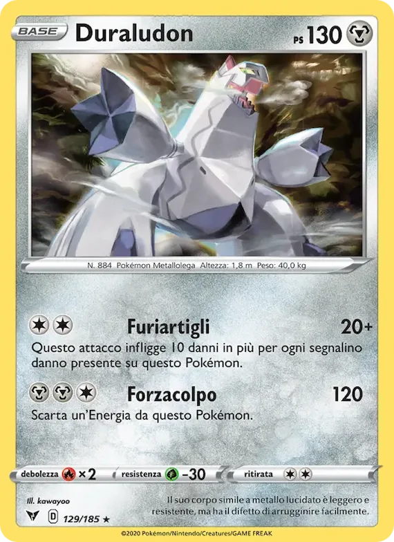 Duraludon 129 – Voltaggio Sfolgorante