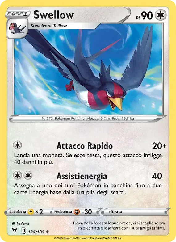 Swellow 134 – Voltaggio Sfolgorante