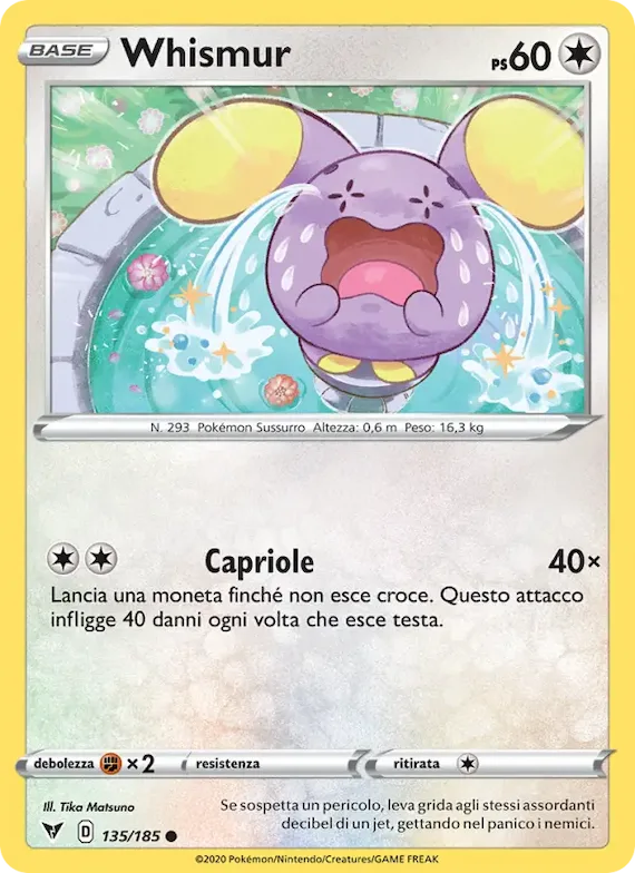 Whismur 135 – Voltaggio Sfolgorante