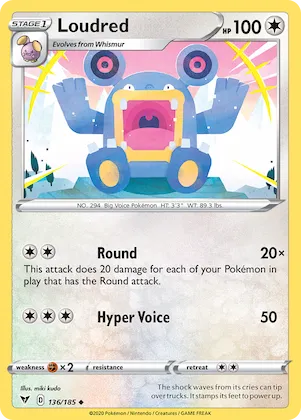 Loudred #136 – Vivid Voltage