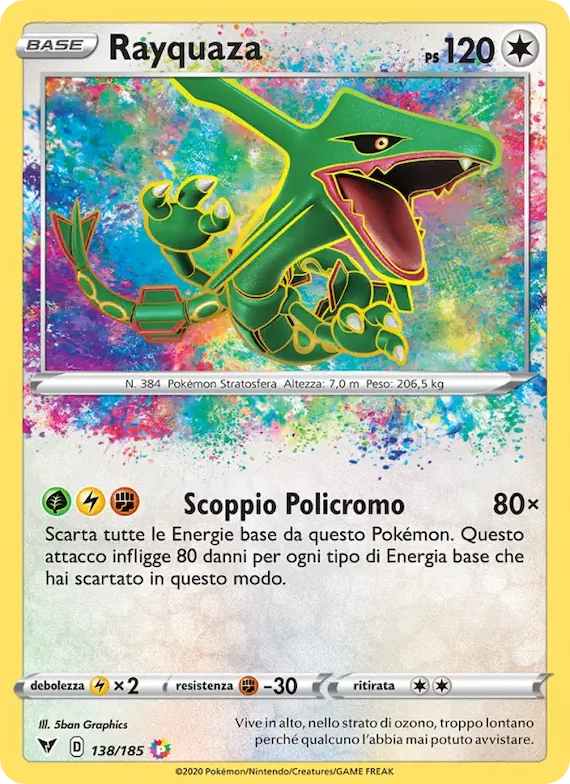 Rayquaza 138 – Voltaggio Sfolgorante