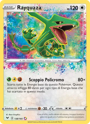 Rayquaza 138 – Voltaggio Sfolgorante