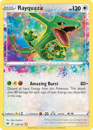 Rayquaza #138 – Vivid Voltage