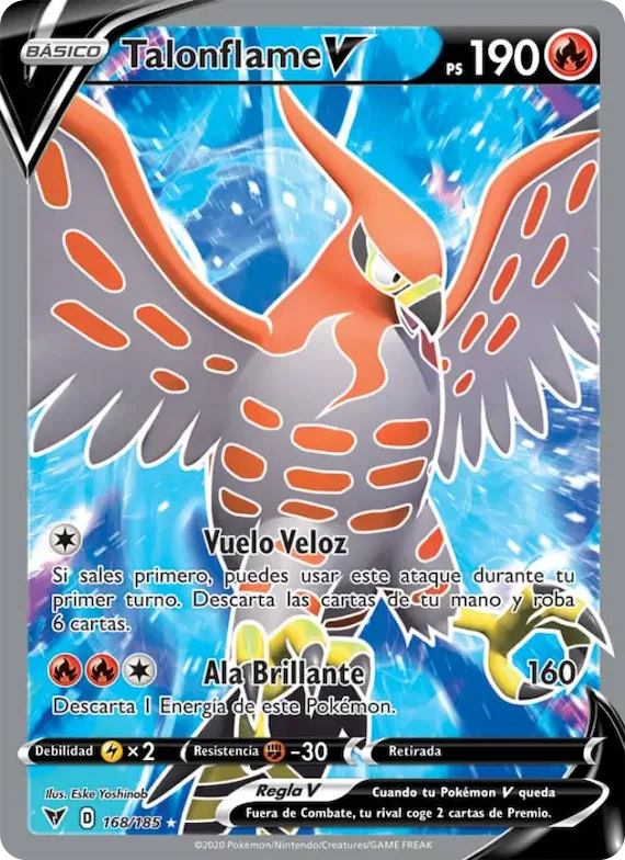 Talonflame V 168 – Voltaje Vívido