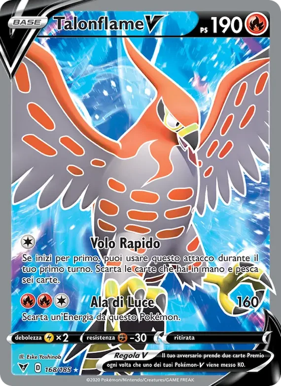 Talonflame V 168 – Voltaggio Sfolgorante