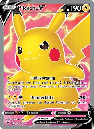 Pikachu V 170 – Farbenschock
