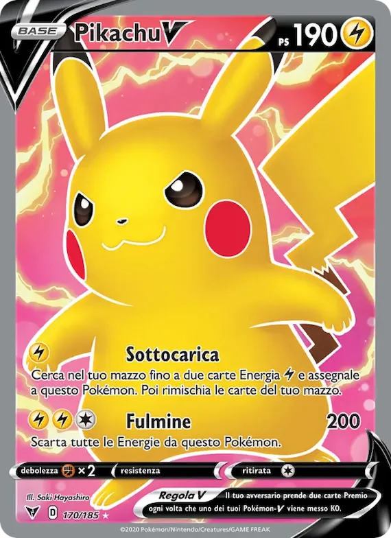 Pikachu V 170 – Voltaggio Sfolgorante