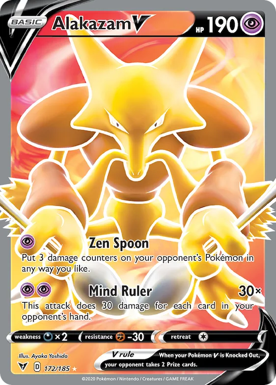 Alakazam V #172 – Vivid Voltage