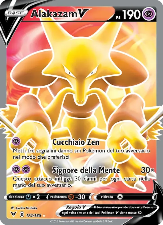 Alakazam V 172 – Voltaggio Sfolgorante
