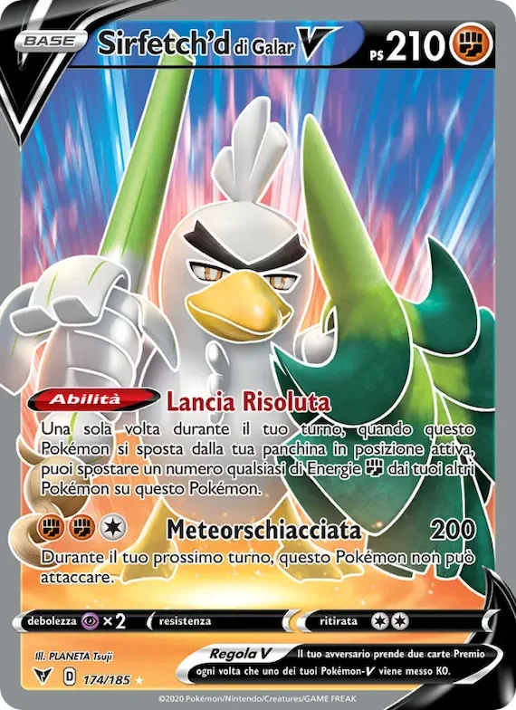 Sirfetch'd di Galar V 174 – Voltaggio Sfolgorante