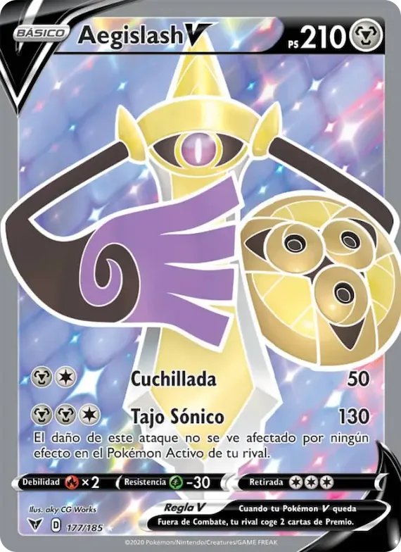 Aegislash V 177 – Voltaje Vívido
