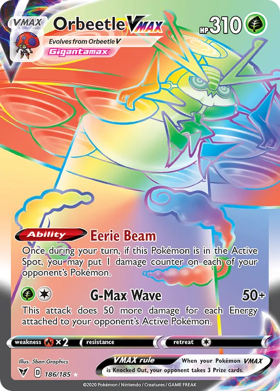 Orbeetle VMAX #186 – Vivid Voltage