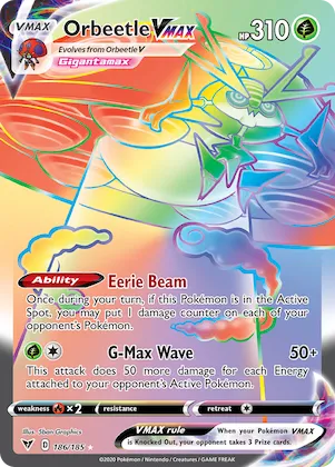 Orbeetle VMAX #186 – Vivid Voltage