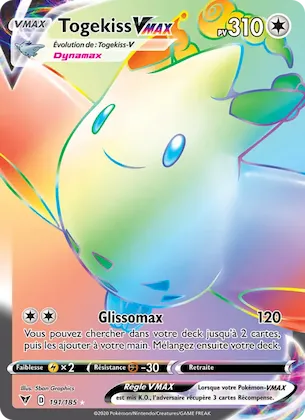 Togekiss VMAX n° 191 – Voltage Éclatant