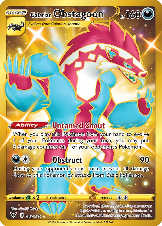 Galarian Obstagoon #198 – Vivid Voltage