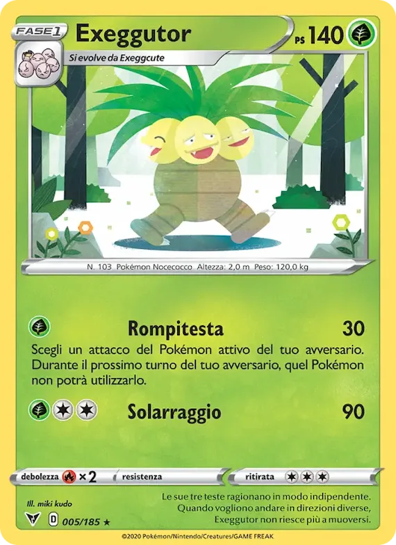 Exeggutor 5 – Voltaggio Sfolgorante