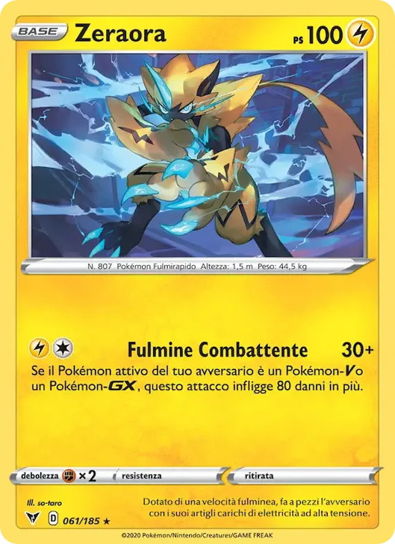Zeraora 61 – Voltaggio Sfolgorante