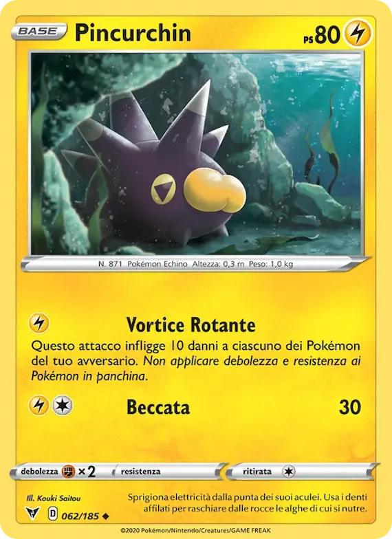 Pincurchin 62 – Voltaggio Sfolgorante