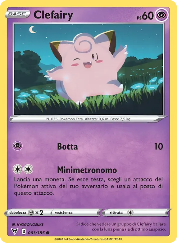 Clefairy 63 – Voltaggio Sfolgorante